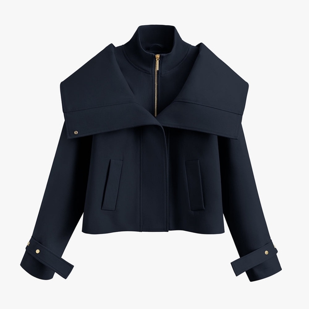 Cuyana NWT Overlay Collar Jacket